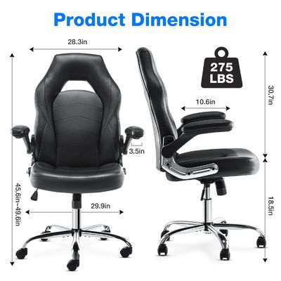 Ergonomische Racing Gaming Chair ALINUNU Direct Swivel Computer Chair met Lumbal Support