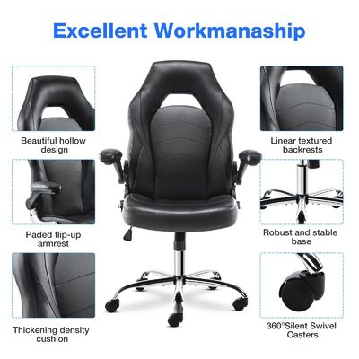 Ergonomische Racing Gaming Chair ALINUNU Direct Swivel Computer Chair met Lumbal Support