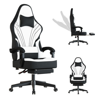 Home Office Spelstoel met voetsteun en product afmetingen 25&quot;D x 23&quot;W x 53&quot;H