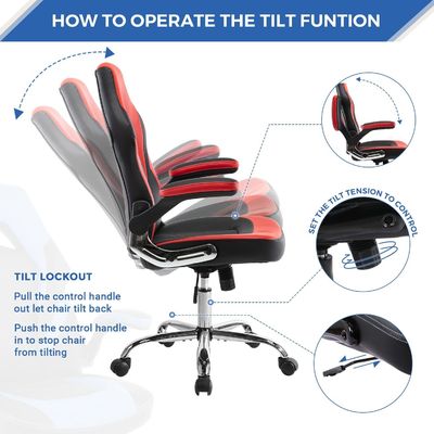 Draaibare stoel, op maat gemaakt, ergonomische speelstoel met ruggengraat van ALINUNU