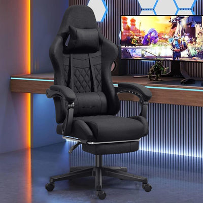 Gepersonaliseerde kleur Ergonomisch verstelbaar bureau Computerspelstoel met voetenrest en massage