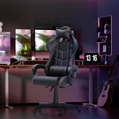 Direct leveren Moderne stijl ergonomische gamer stoel met massage en synthetisch leer