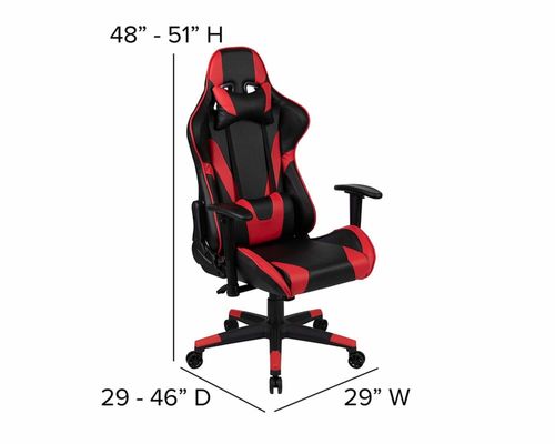 Racing gaming stoel met ergonomisch ontwerp en product afmetingen van 29&quot;D x 29&quot;W x 48&quot;H