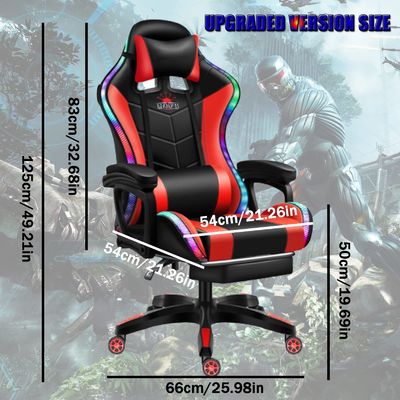 Verbeter uw gaming-installatie met ALINUNU PC Massage Gaming Chair met LED en luidsprekers