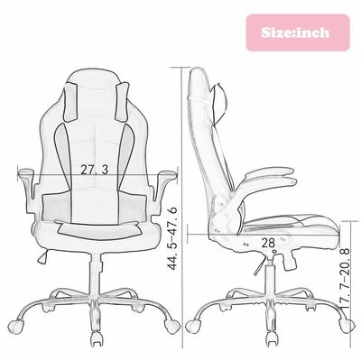 ALINUNU PC Racing Gaming Chair Draaiende stoel Fake Leer Stoel Materiaal Type voor volwassenen