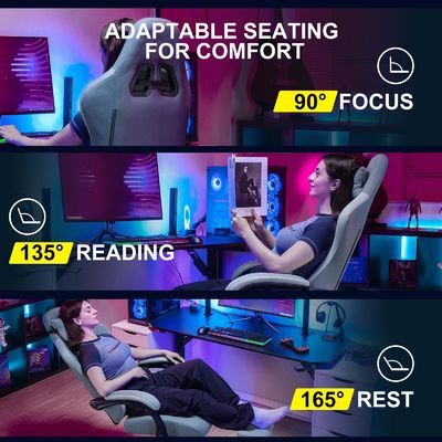 ALINUNU High Back Racing Gaming Chair met instelbare hoogte en 360 draaifunctie