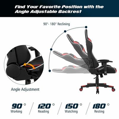 Verstelbare hoogte Computer Gaming Racing Chair voor kantoor Ergonomische gaming stoelen