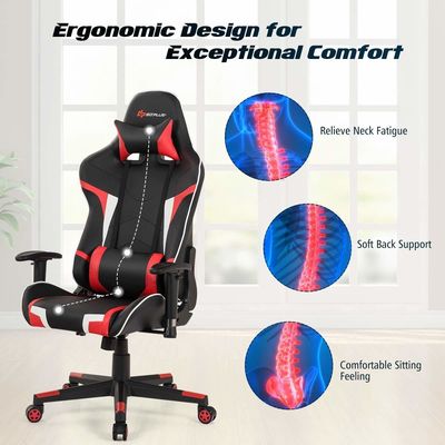 Verstelbare hoogte Computer Gaming Racing Chair voor kantoor Ergonomische gaming stoelen