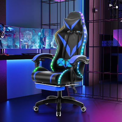 Polyvinylchloride frame materiaal RGB gaming stoel met massage en led lichten perfect