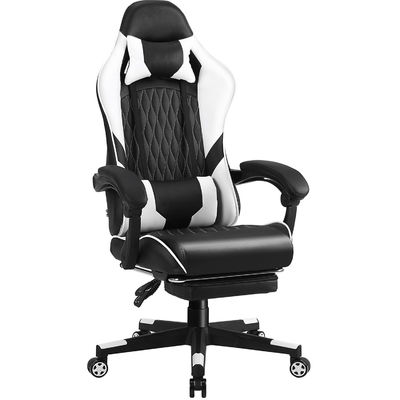 Concurrerende Iron Metal Computer Racing Gaming Chair met voetsteun en lumbaal steun