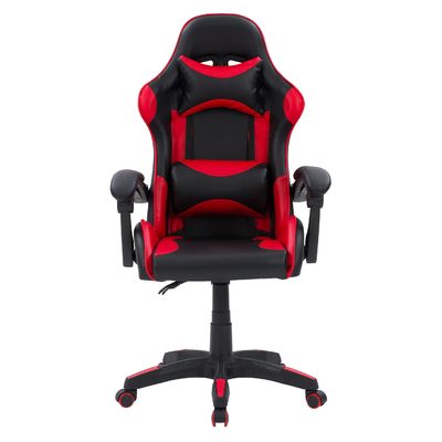 Metalen stalen computergamingstoel met voetsteun voor maximaal comfort en ondersteuning