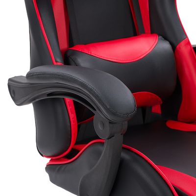 Metalen stalen computergamingstoel met voetsteun voor maximaal comfort en ondersteuning