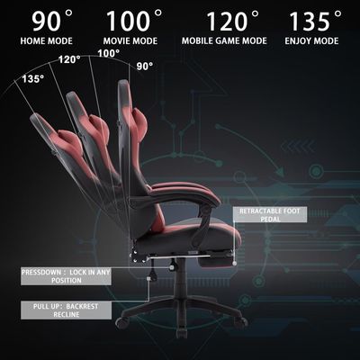 High Back Gaming Chair Leer Computer Chair Racing Executive Ergonomische Desk Chair Recliner