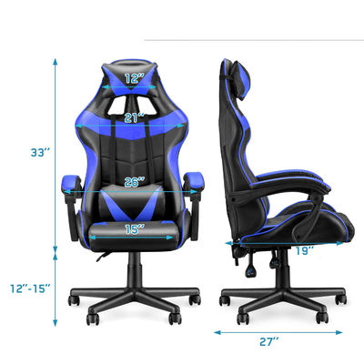 3 Gas Lift High Back Racing Gaming Chair met moderne ontwerpstijl en lumbale steun