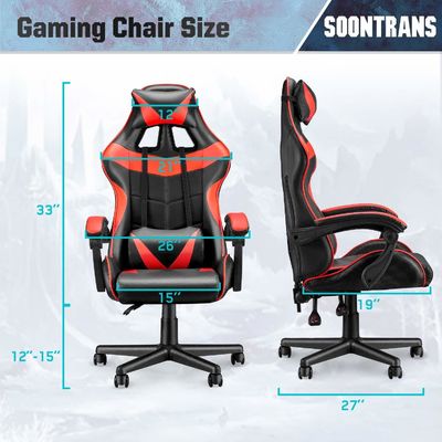 Postverpakking Racing Gaming Chair High Back Ergonomisch met Lumbal Support ALINUNU
