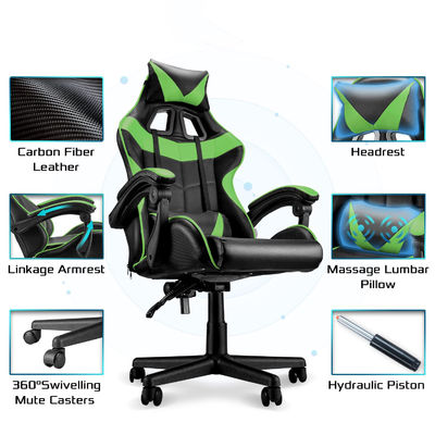 Mail Packing Racing Gaming Stoel met Lumbal Support en High Back Design van ALINUNU