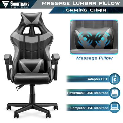 ALINUNU Gaming Chair High Back Ergonomische stoel met 3 gasliften en lumbale steun