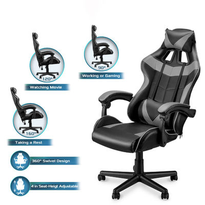 ALINUNU Gaming Chair High Back Ergonomische stoel met 3 gasliften en lumbale steun