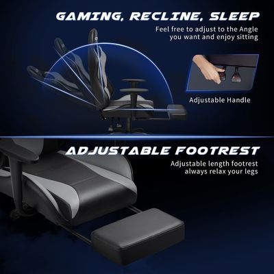 Op maat gemaakte diensten Home Office Gaming Chair met voetsteun en comfort