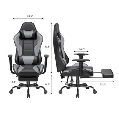 Op maat gemaakte diensten Home Office Gaming Chair met voetsteun en comfort
