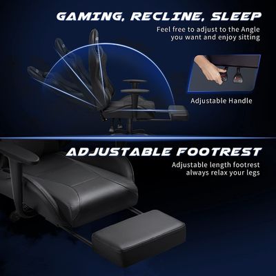 Op maat gemaakte diensten Racing Gaming Chair ALINUNU voor volwassenen Draaiende stoel Product afmetingen
