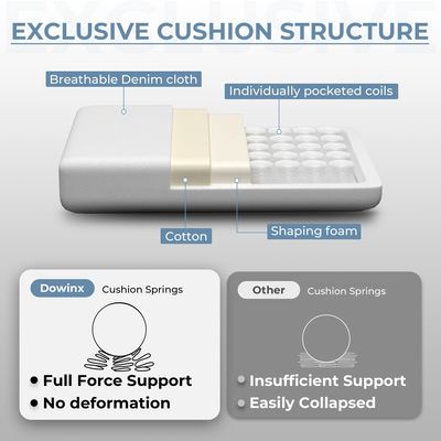 Custom Color Ergonomische Computerstoel ALINUNU met Massage Lumbal Support en Voetsteun