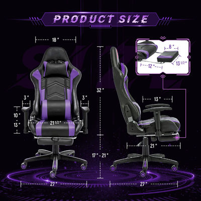 Direct High Back Ergonomische Spelstoel met Voetsteun Verstelbare Computer Racing Stoel