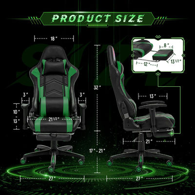 Ergonomische computer races stoel 300 pond maximaal gewicht aanbevolen