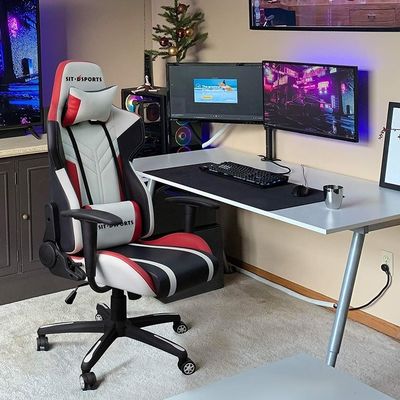 Synthetisch leer Spelen Racing Draaibaar Computerstijl Ergonomische lift stoel voor kantoor