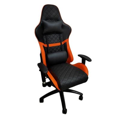 Verstelbare draaiende hoge achterkantoorstoel voor gamers Racing Style Lederen moderne stoelen