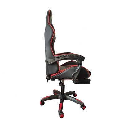 Luxe kleurrijke pvc-race leunstoel met echte lederen stoel hoogte 54cm