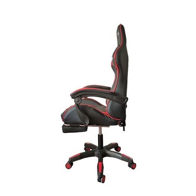 Luxe kleurrijke pvc-race leunstoel met echte lederen stoel hoogte 54cm