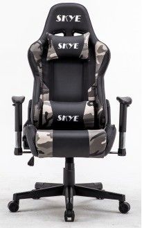 Moderne ontwerp synthetische lederen gaas kantoor gaming stoel met verstelbare ergonomie