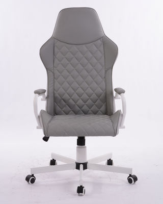 320 witte Kd metalen sterrenbasis draaibare ergonomische luxe kantoorchefstoel met gaslift