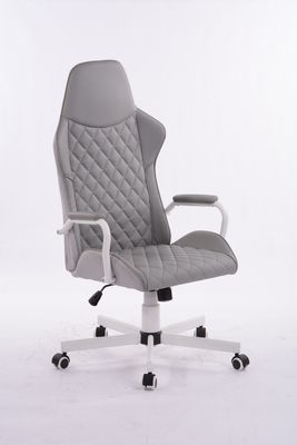 320 witte Kd metalen sterrenbasis draaibare ergonomische luxe kantoorchefstoel met gaslift