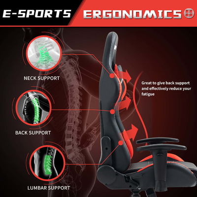 ALINUNU Racing Game Chair Hoogteverstelbare draaibare kantoor PC Computer Gaming Chair