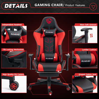 Neem je spel naar een hoger niveau met ALINUNU High Back Gaming Chair en Footrest