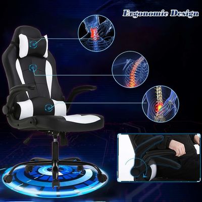 Solid Back Ergonomische kantoorstoel met aangepaste kleur en lumbale steun Flip Up Arms