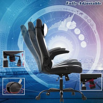 Solid Back Ergonomische kantoorstoel met aangepaste kleur en lumbale steun Flip Up Arms