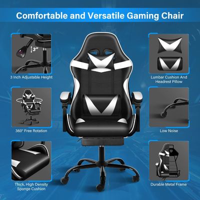 Verstelbare Metal Gaming Chair Ergonomische kantoorstoel voor maximaal comfort en duurzaamheid