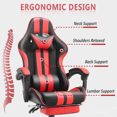 Postverpakking Ergonomische sportstoel met hoofdsteun en rugsteun
