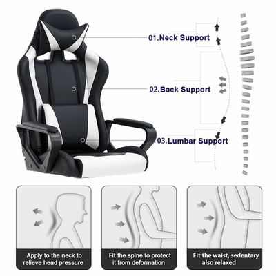 Achter Computer Racing Chair voor vrouwen Mannen 31 pond Item Gewicht Nylon Frame Materiaal