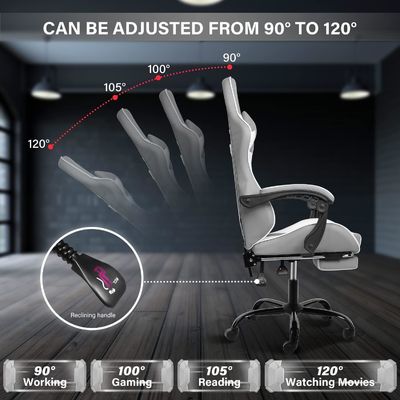 Ergonomische rugleuning voor kantoorcomputers en videogames