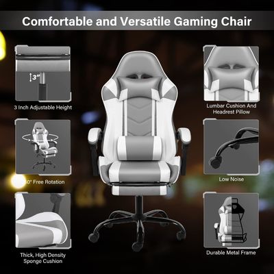 Ergonomische rugleuning voor kantoorcomputers en videogames