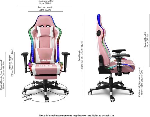 Verbeter uw spel ervaring met comfortabele computer rugleuning en voetstaanders