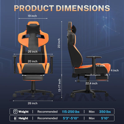 OEM ODM Acceptabele ergonomische speelkantoorstoelen met lumbale steun