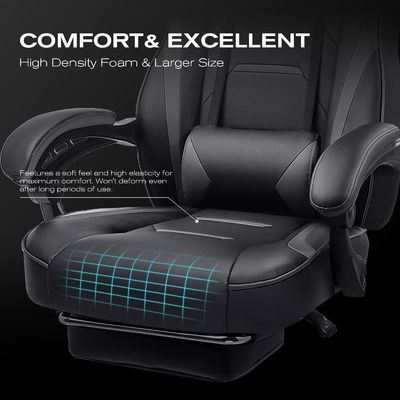 27.16&quot;D x 20.66&quot;W x 47.24&quot;H in ergonomische gaming stoel met been- en voetzorg