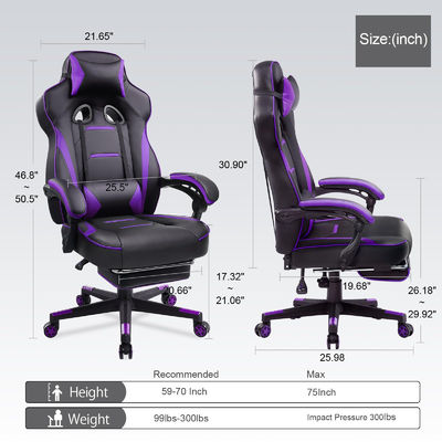 Ergonomische speelstoel met voetzorg en 360-draai-/hoogteverstelfunctie