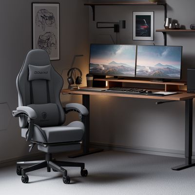 350 lbs Versterkte basis Grote en hoge ergonomische kantoorcomputerstoel met 3 gasliften
