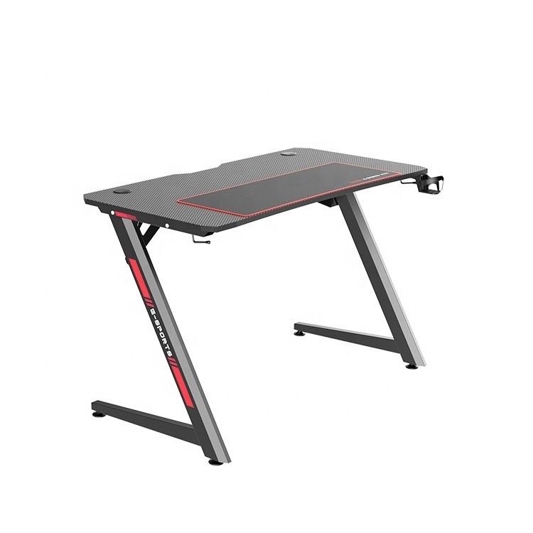 Z Gaming Desk Computertafel met vechtbare RGB Led ademend licht voor thuiswerkruimte